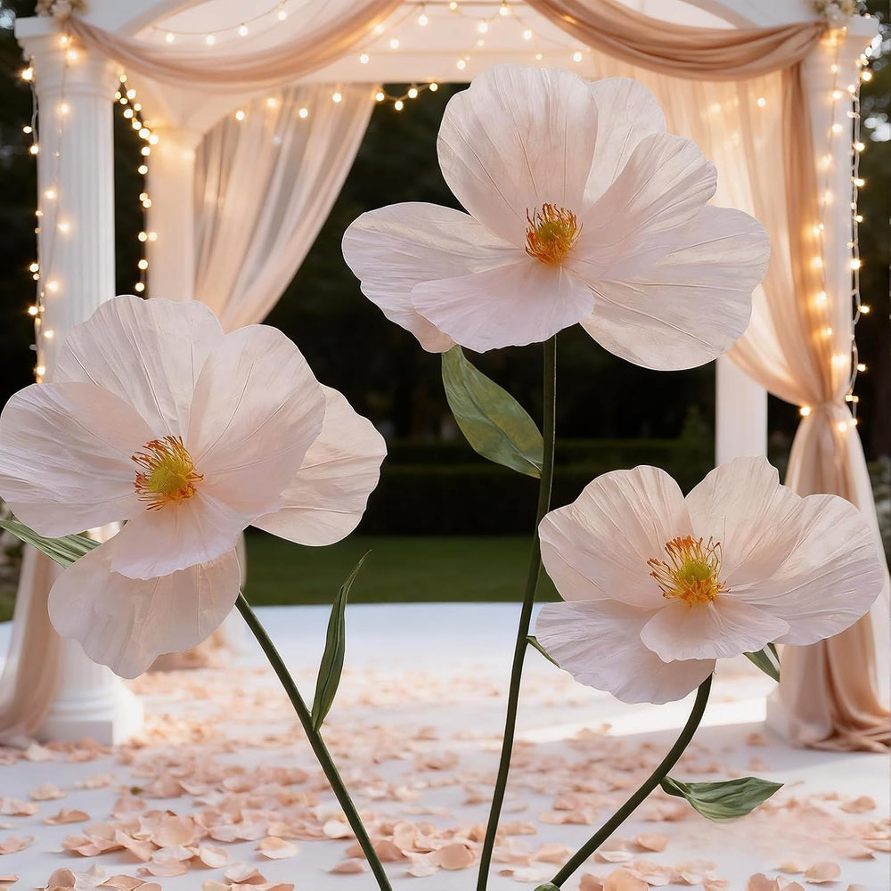 Giant Artificial Flowers for Decoration with Stand,Large Floor Standing Paper...