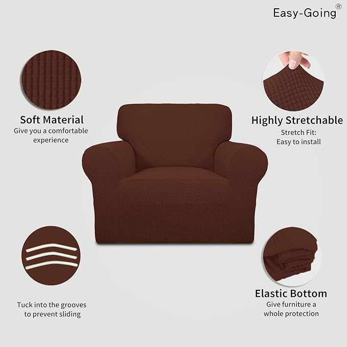 Easy-Going Stretch Chair Sofa Slipcover 1-Piece Couch Sofa Cover Furniture - Image 3