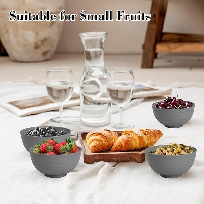 Wrova wheat straw small bowls 10oz set of 8 - Image 7