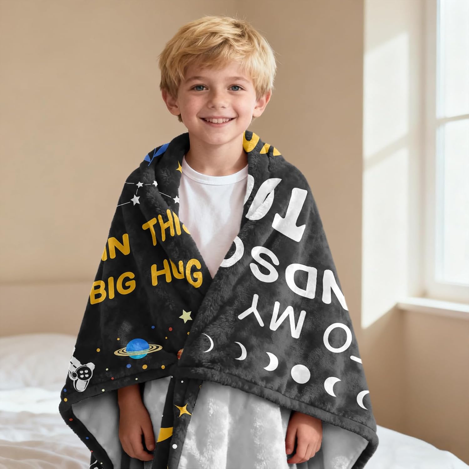 Grandson Gifts from Grandma Grandpa Blanket 60"x50", Birthday Gifts for Grandson, Birthday Decoration, to My Grandsons Gift Throw Blankets from Nana Papa, Best Grandsons Ever