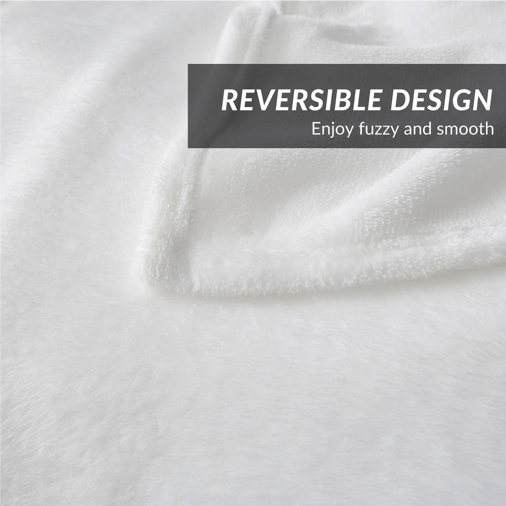 Bedsure GentleSoft Fleece Blankets King Size White - Bed Blanket Soft Lightwe...