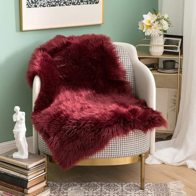 MIULEE Fluffy Rug Soft Shaggy Faux Fur Area Rug Luxury Plush Rectangle Carpet - Image 4