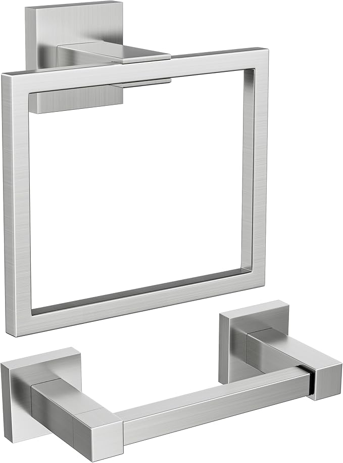 FORIOUS Toilet Paper Holder Set Wall Mount, SUS 304 Stainless Steel Pivoting by FORIOUS