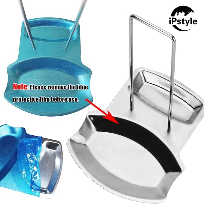 Pan Lid Holder Progressive Lid and Spoon Rest Shelf 304 Stainless Steel Pan Lid - Image 2