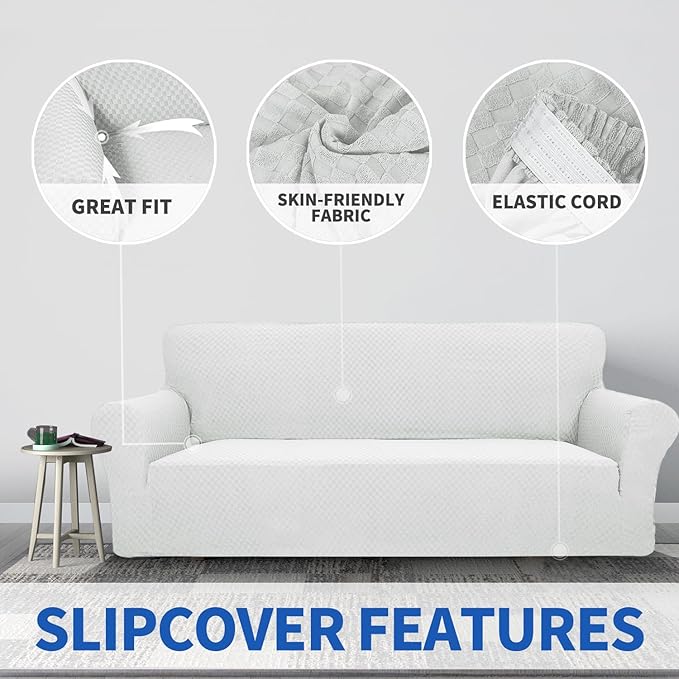 ZNSAYOTX 1 Piece Jacquard Chair Slipcovers - Image 5