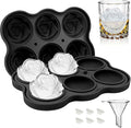 CAMKYDE Rose Ice Cube Tray 2 Inch, 6 Cavity Silicone Rose Ice Cube Mold by CAMKYDE
