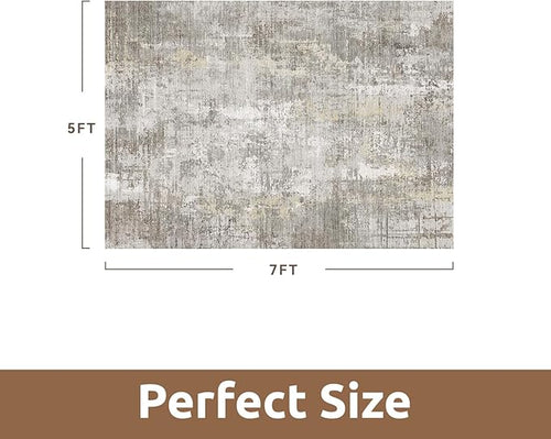 5 x 7 Area Rugs for Living Room, Machine Washable Non Slip Rug Ultra Soft Low - Image 2