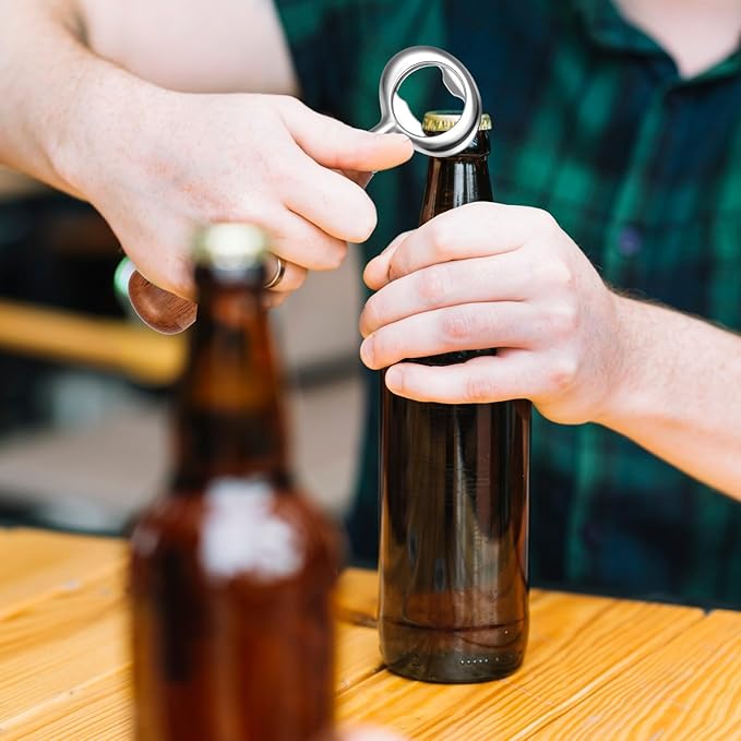 Metal Bottle Opener Kit 8 Pcs Stainless Blank Bottle Openers Inserts Hardware - Image 5