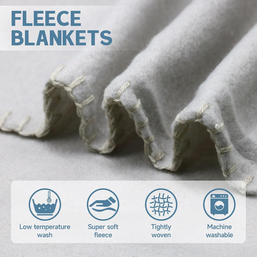 12PCS Fleece Throw Blankets Bulk 60 x 50 in Soft Blankets Fabric Warm Lightwe...