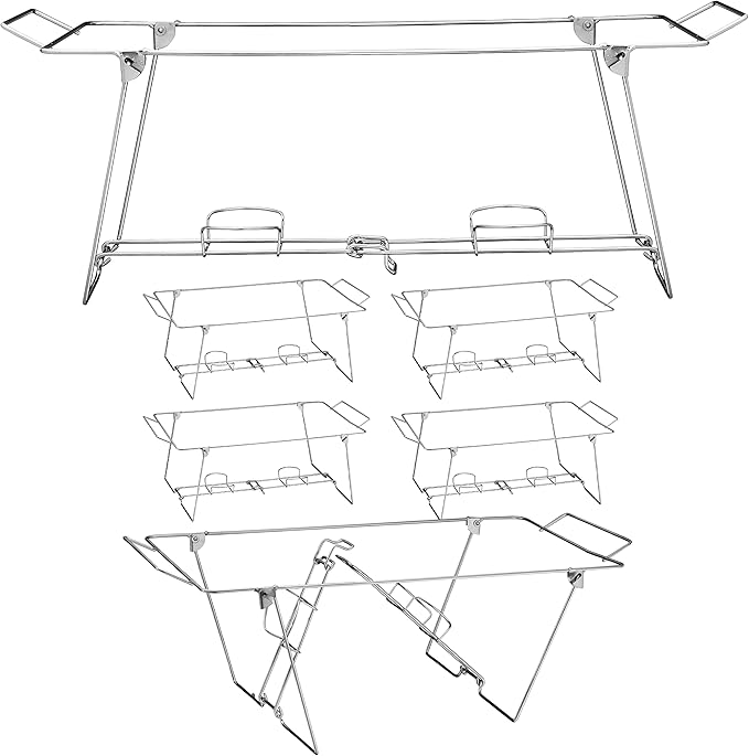 Foldable Chafing Wire Rack Buffet Stand by MAXYGIFT