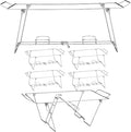 Foldable Chafing Wire Rack Buffet Stand by MAXYGIFT