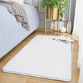 Amearea Modern Washable Runner Rugs, 2x4 Feet White Bedroom Runner Rug by AmeareaDirect