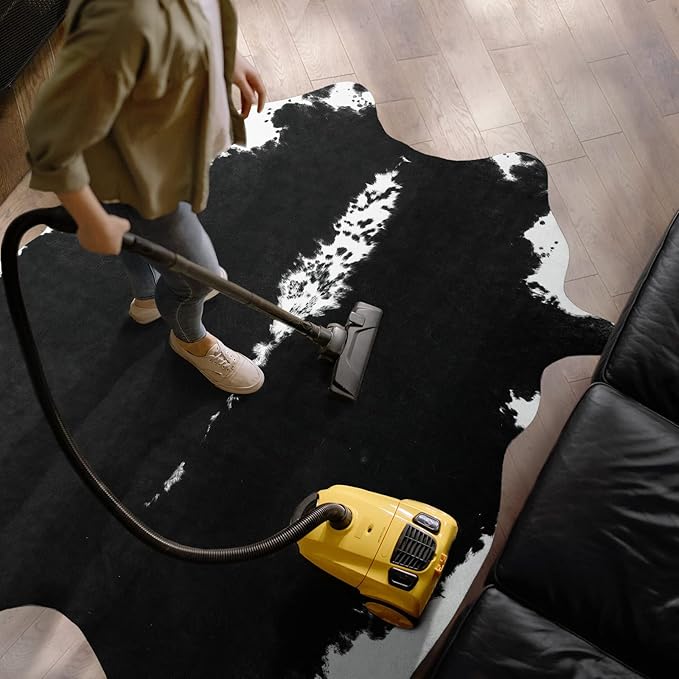 AROGAN Oversized Faux Cow Hides and Skins Rug-5.2 × 6.2 Feet Cow Print Area Rugs - Image 5