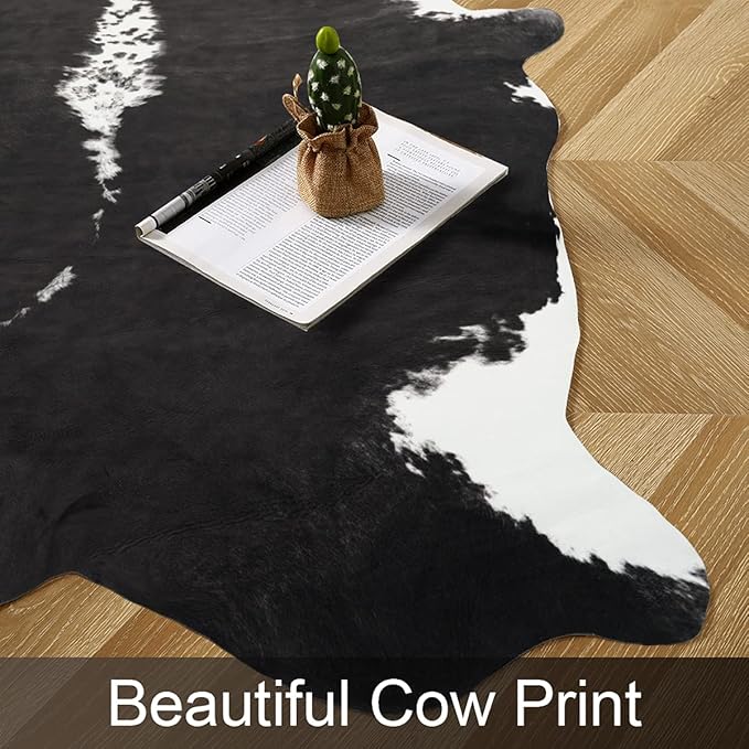 AROGAN 8x10 Feet Faux Cowhide Area Rugs - Image 7