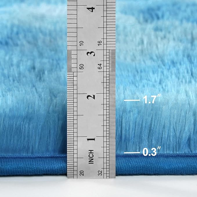Deerhoo Shag Area Rug, 4 X 6 Tie-Dyed Plush Fuzzy Rugs - Image 6
