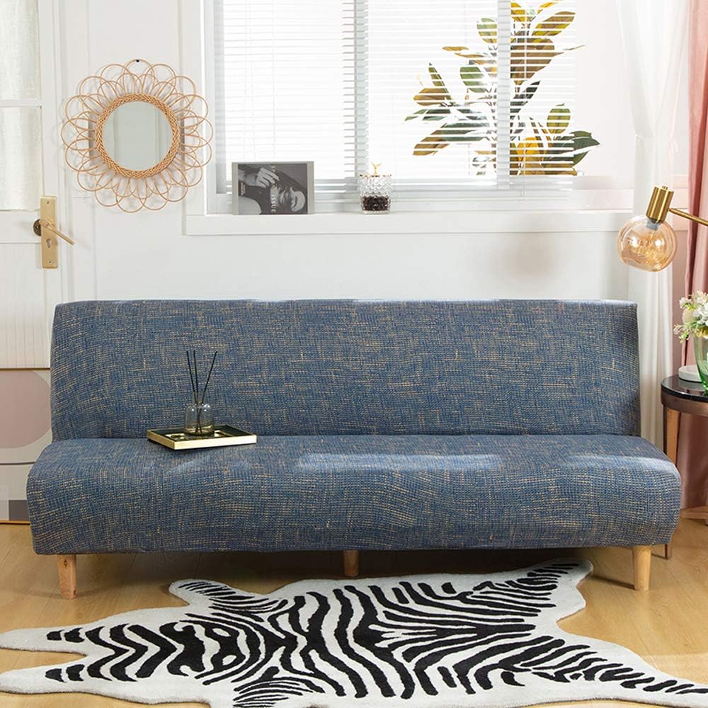 mifxin stretch armless sofa cover futon slipcover elastic shown in use