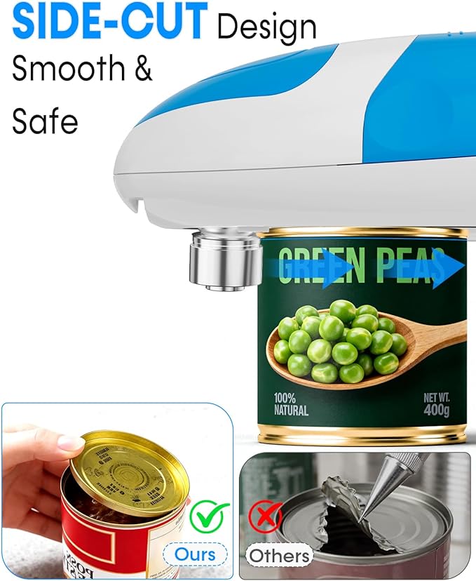 Seniors Arthritis Electric Can Opener: Battery Operated, Hands free, One Touch - Image 9