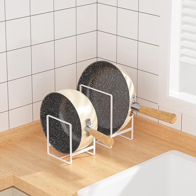 Metal Drying Rack, 3 Pack Inside Cabinet Plate Holders Organizers, Upright Dish - Image 8