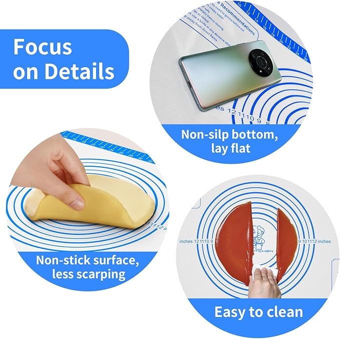 Non Stick Silicone Pastry Mat, Silicone Macaron Baking Mat - Image 5