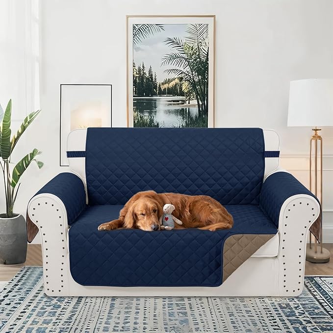 Reversible Loveseat Sofa Covers Couch Cover Furniture Protector - Image 2