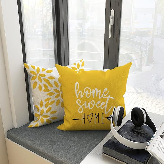 YCOLL Pillow Covers 16x16 Set of 4, Modern Sofa Throw Pillow Cover, Decorative - Image 3