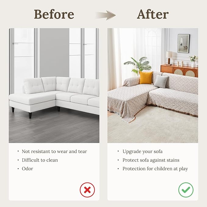 HOMERILLA Sectional Couch Covers - Image 4