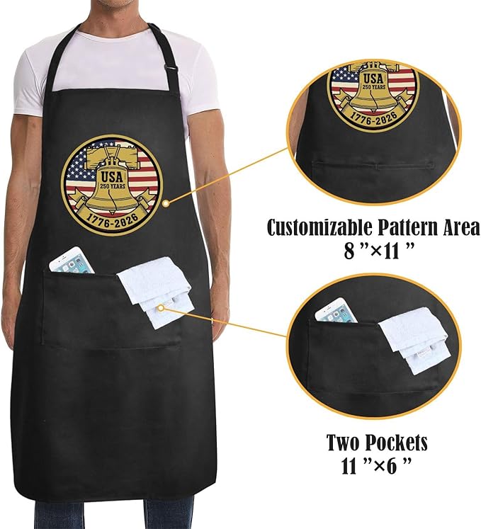 Us 250 Years Of Freedoms Apron - Image 4