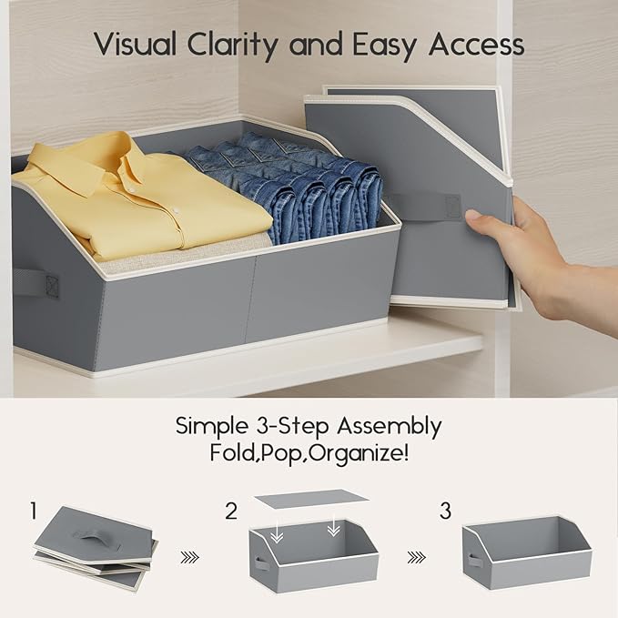 Homsorout Large Closet Organizers and Storage Bins - Image 4