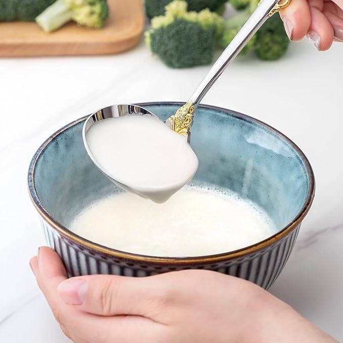 KEAWELL Luxury Gravy Ladle, 18/10 Stainless Steel, Small Gravy Spoon - Image 3