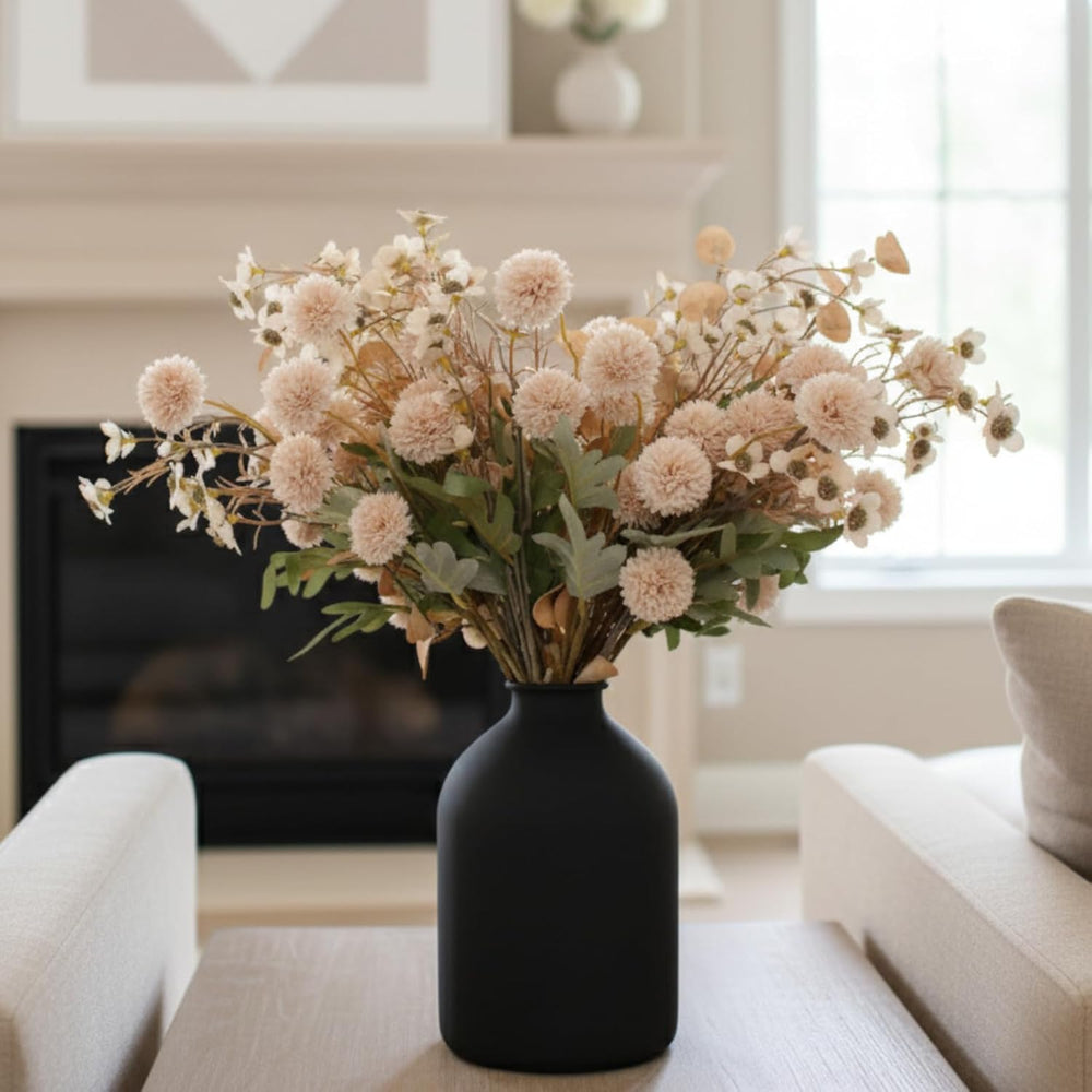 Beige Silk Flower Arrangements Decor, Large Floral Centerpieces For Tables
