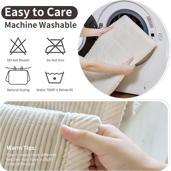 Couch Covers for Dogs Washable, Non Slip Couch Covers for Loveseat Sofa Pet - Image 7