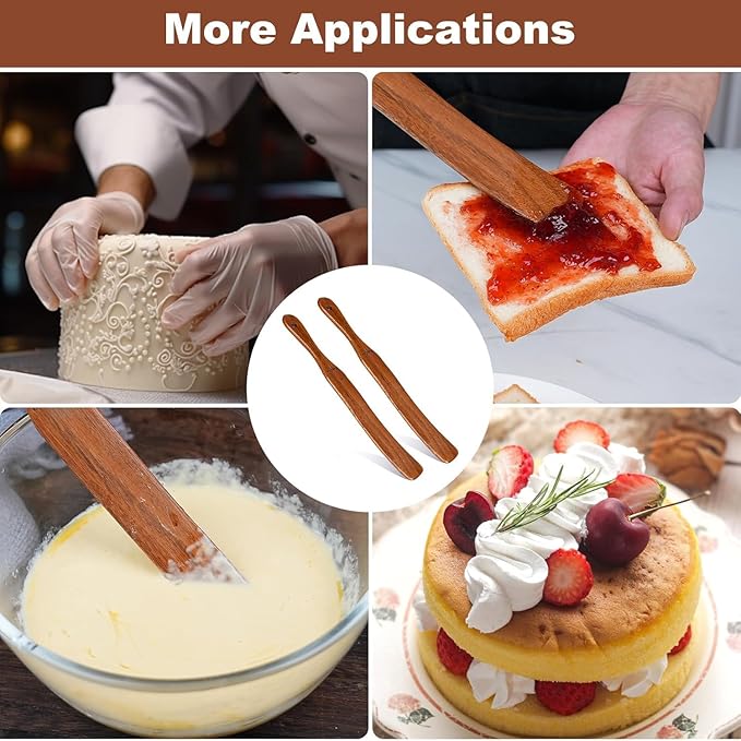 2 Pack Wooden Spurtle for Sourdough Starter, Reaching Bottom of Jar, Dough Whisk - Image 7