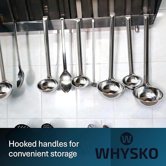 Whysko Soup Ladles Stainless Steel, Rustproof Heat-Resistant Materials - Image 6