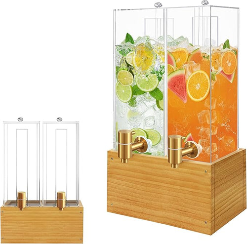2 Pack 2 Gallon Large Drink Dispenser, Drink Dispenser by Unknown