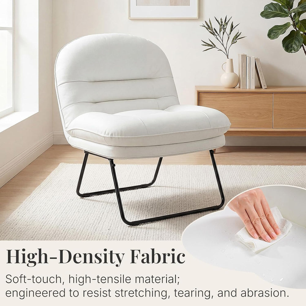 Saucer Chair, Small Foldable Floor Chair, PU Leather