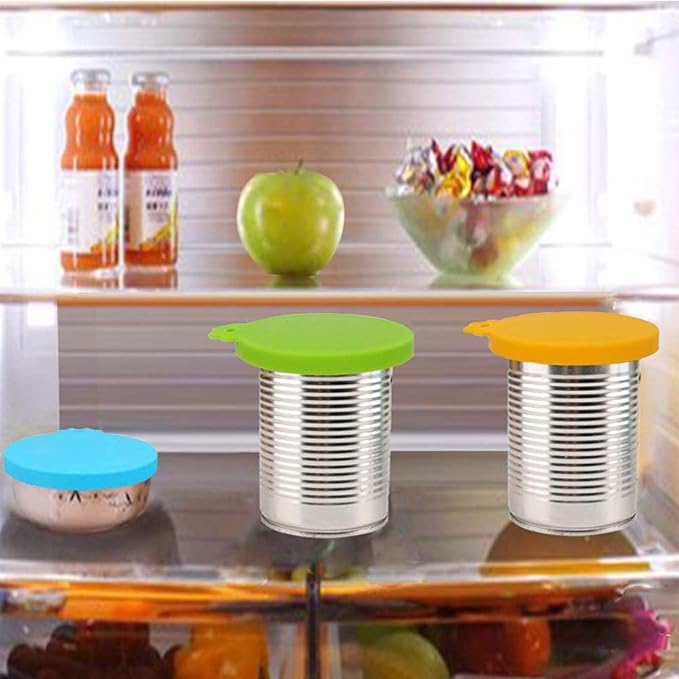 Food Can Covers/4 Pack/Universal BPA Free Silicone Dog Cat Food Tin Lids - Image 5