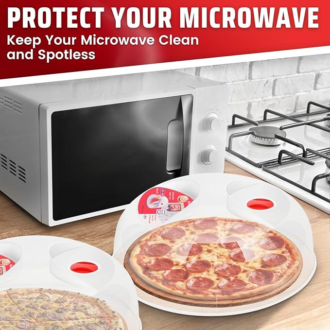 Flexzion 2 Pack 10 Inch Small Microwave Splatter Cover - Image 2