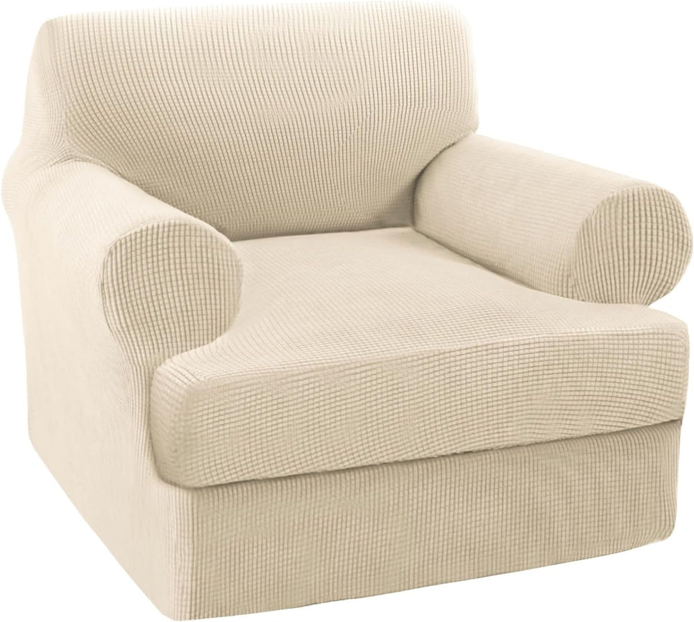 Turquoize T Cushion Chair Slipcover Armchair Slipcover for Living Room Stretc...