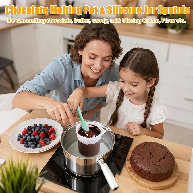 Silicone Chocolate Melting Cup Set - Image 3