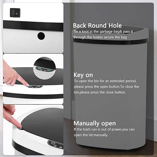 13 Gallon/50 L Kitchen Trash Can
