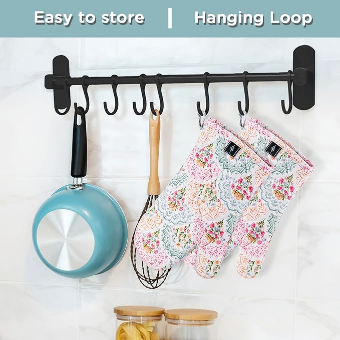 BONTHEE Pot Holders for Kitchen Heat Resistant Hot Pads for Countertops Oven - Image 7
