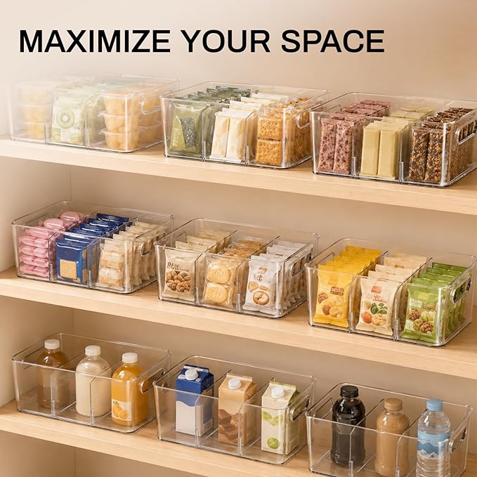 Mpotmiy Pantry Organizers and Storage, 8 Pack Snack Organizer - Image 8