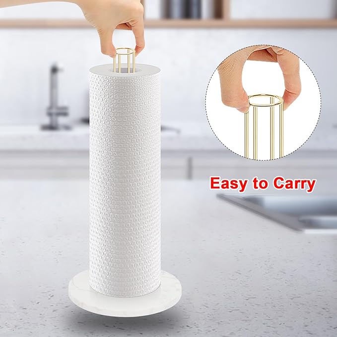 NearMoon Paper Towel Holder Countertop, Sturdy Kitchen Paper Towel Stand - Image 5