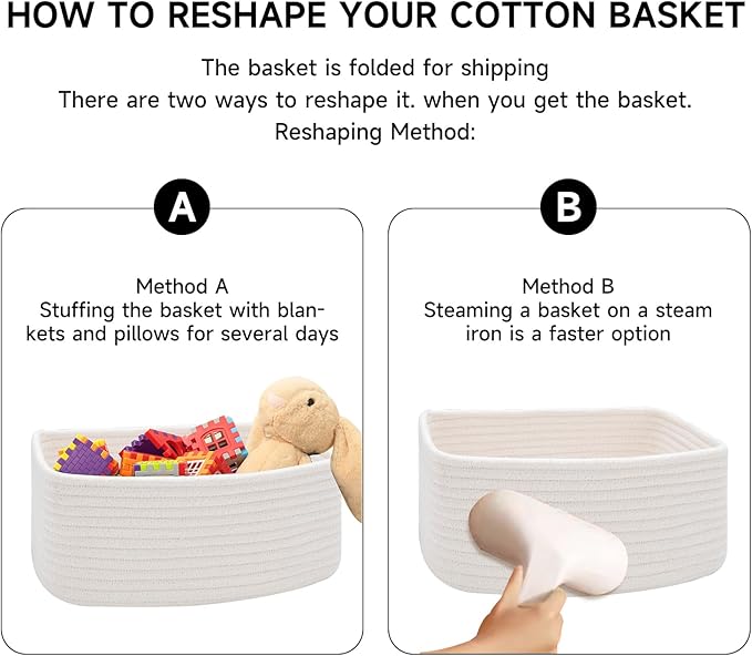 MiniArk Small Storage Baskets for Organizing | Closet Organizer Bins | Shelf - Image 7