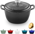ROSSALLINI Signature Enameled Cast Iron Dutch Oven, Non-Stick Serving Pot by RossalliniSignatureStoneware