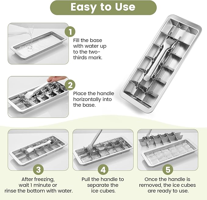 Stainless Steel Ice Cube Trays