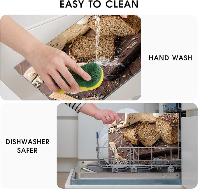 JAMBALAY Tempered Glass Cutting Board, Scratch Resistant, Heat Resistant - Image 3