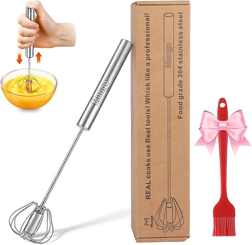12 Inch Stainless Steel Egg Whisk by Unknown