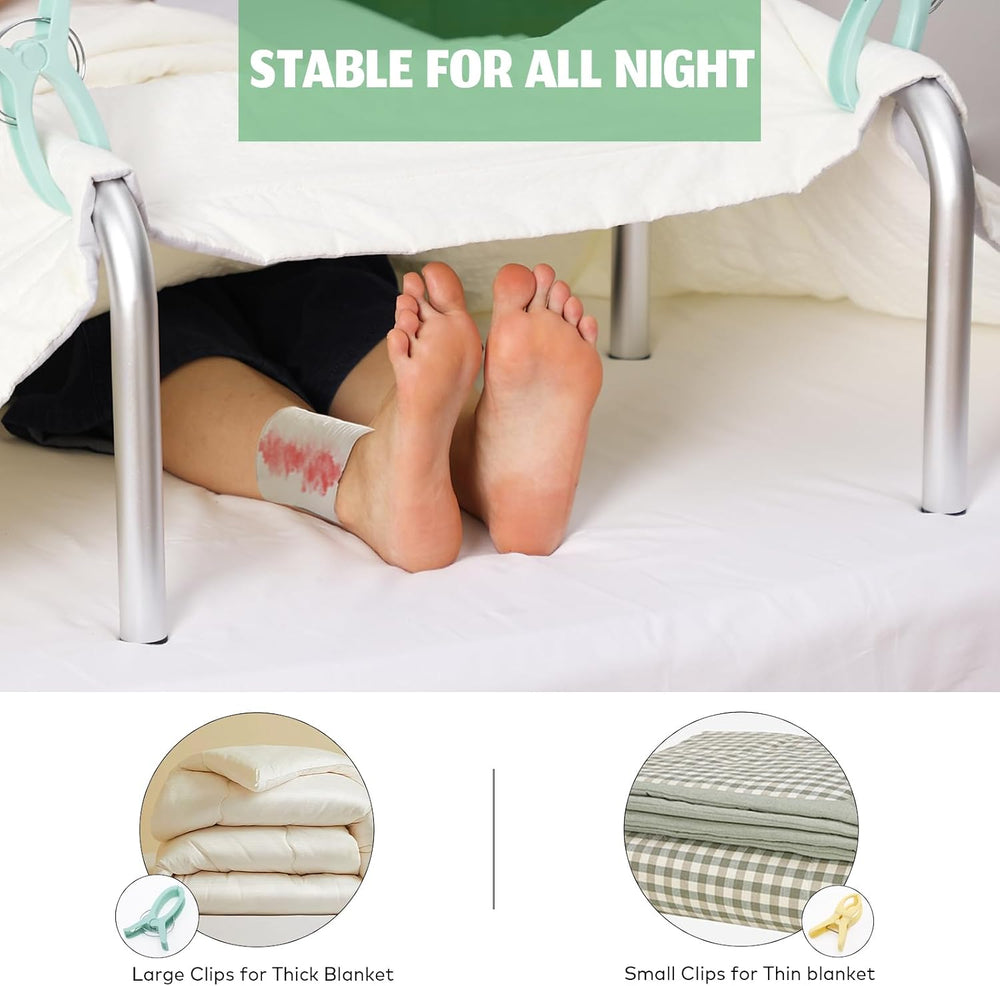 Foldable Blanket Lifter for Foot of Bed Bed Cradel for Feed Sheet Riser Inclu...