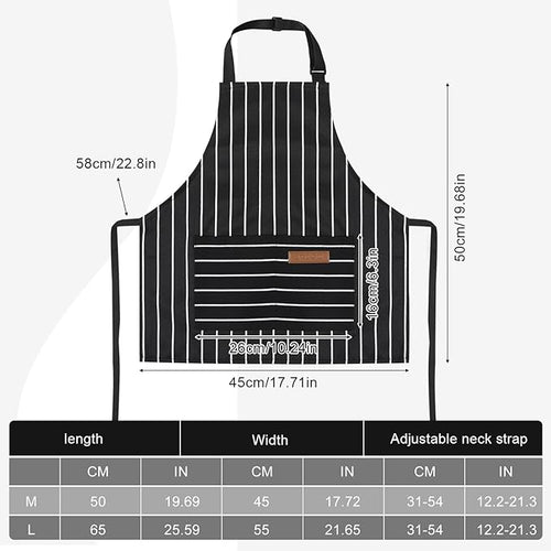 2 Pack Stripes Kids Apron, Kids Cooking Aprons - Image 2